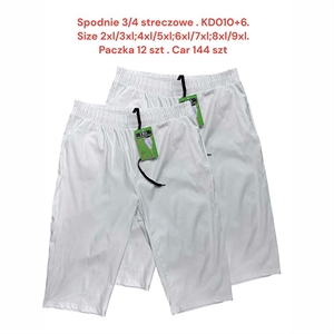 Spodnie damskie streczowe 3/4 Big Size  2XL/3XL-8XL/9XL
