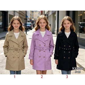 Płaszcz dziewczęcy 8-16