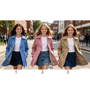 Płaszcz dziewczęcy 8-16