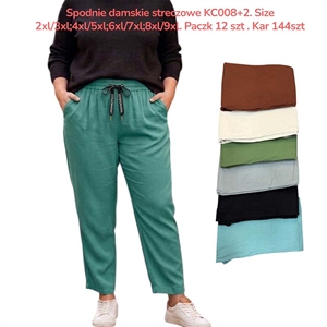 Spodnie damskie streczowe Big Size  2XL/3XL-8XL/9XL