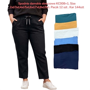 Spodnie damskie streczowe Big Size  2XL/3XL-8XL/9XL