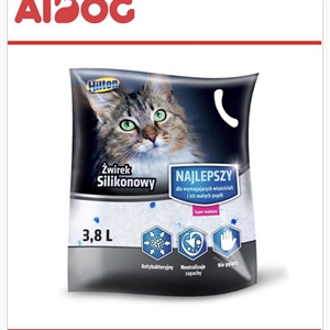 Akcesoria dla zwierząt - żwirek silikonowy 3,8l dla kotów
