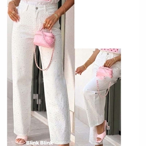 Jeansy z cekinami  34-42