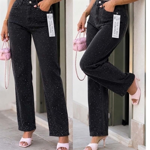 Jeansy z cekinami  34-42