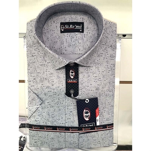 Koszula męska z krótkim rękawem produkt Turecki M-3XL