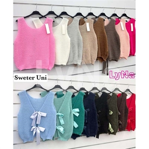 Sweter damski bez rękawów