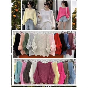 Sweter damski okrągły