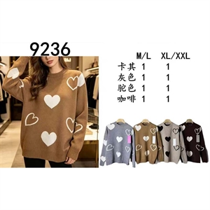 Sweter damski okrągły  M-2XL