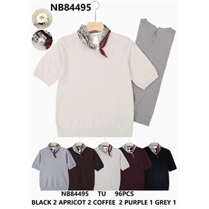 Sweter damski z krótkim rękawem