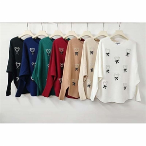 Sweter damski okrągły