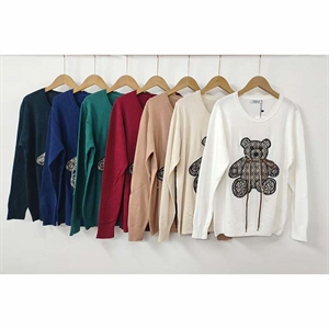 Sweter damski okrągły