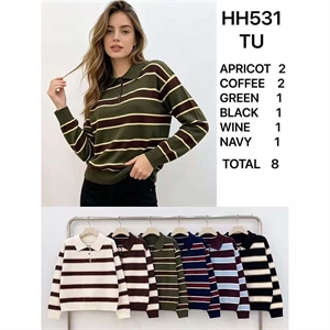 Sweter damski z kołnierzykiem
