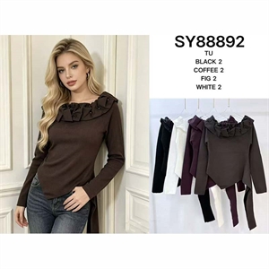 Sweter damski okrągły