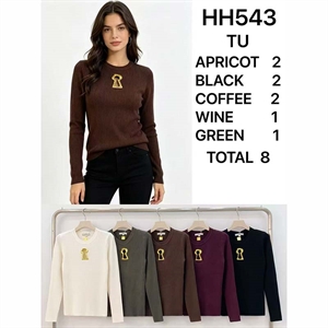 Sweter damski okrągły