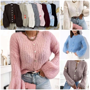 Sweter damski zapinany na guziki