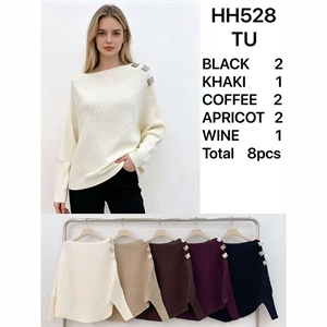 Sweter damski okrągły