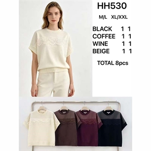 Sweter damski z krótkim rękawem  M/L-XL/2XL