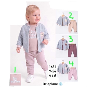 Komplet niemowlęcy ocieplany produkt Turecki  9-24M