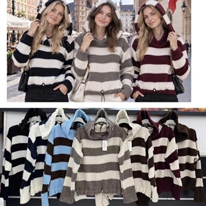 Sweter damski okrągły