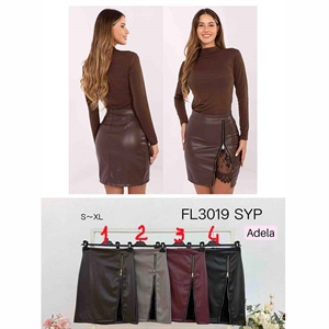 Spódnica ze sztucznej skóry produkt Włoski  S-XL