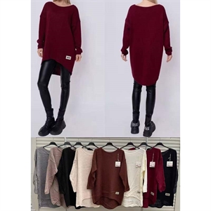 Sweter damski okrągły
