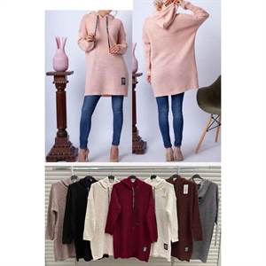 Sweter damski okrągły
