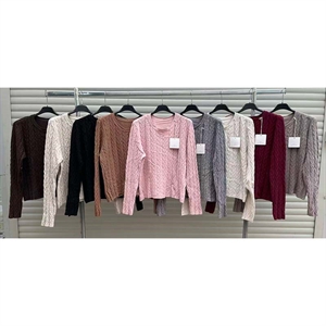 Sweter damski okrągły