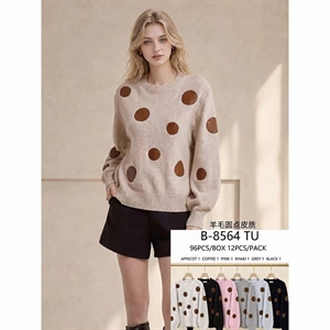 Sweter damski okrągły