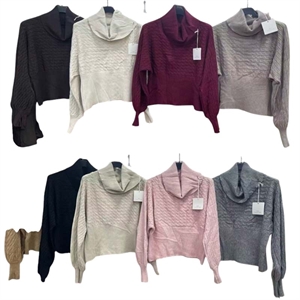 Sweter damski z golfem