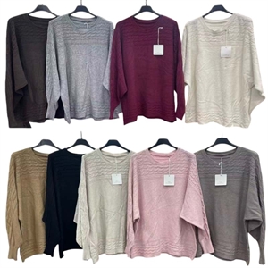 Sweter damski okrągły