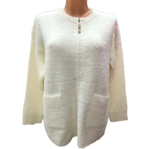 Sweter damski rozpinany na zamek M/L-XL/2XL