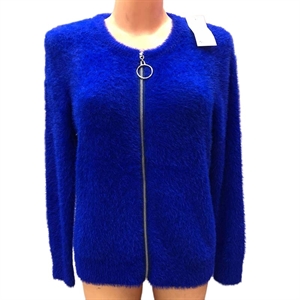 Sweter damski rozpinany na zamek