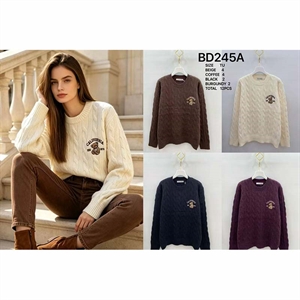 Sweter damski okrągły