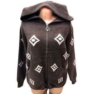 Sweter damski rozpinany na zamek L/XL-2XL/3XL