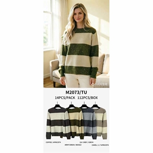 Sweter damski okrągły