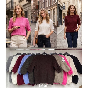 Sweter damski z krótkim rękawem