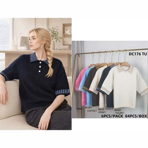 Sweter damski z krótkim rękawem