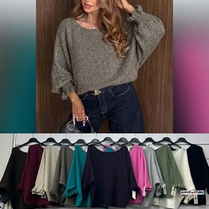 Sweter damski okrągły
