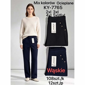 Spodnie damskie ocieplane  2XL-5XL/6XL