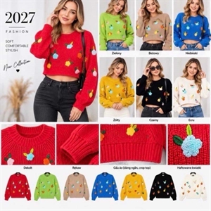 Sweter damski okrągły