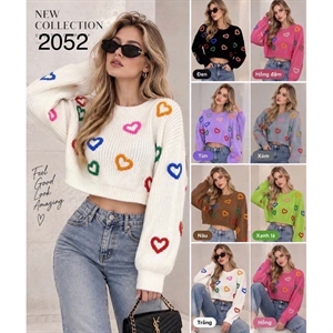 Sweter damski okrągły