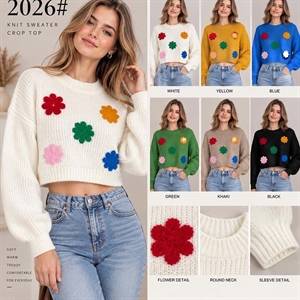 Sweter damski okrągły