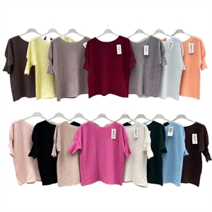 Sweter damski z krótkim rękawem
