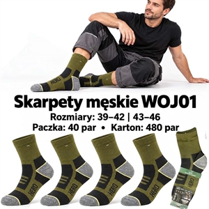 Skarpetki męskie wojskowe  39-42/43-46