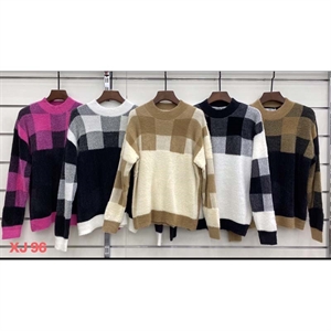 Sweter damski okrągły