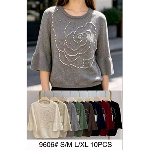 Sweter damski okrągły  S/M-L/XL