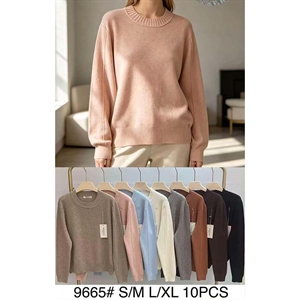 Sweter damski okrągły  S/M-L/XL