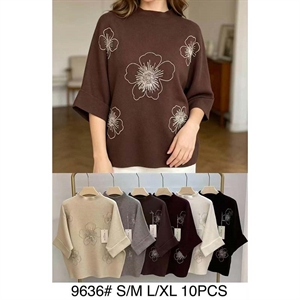 Sweter damski z półgolfem  S/M-L/XL