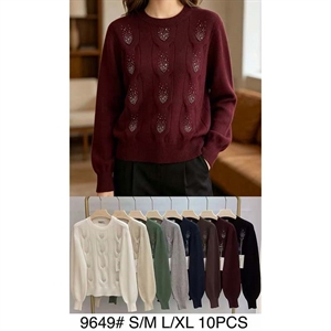 Sweter damski okrągły  S/M-L/XL