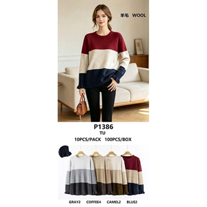 Sweter damski okrągły